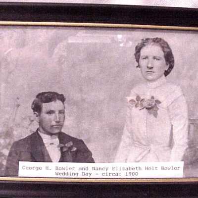George H Bowler & Nancy Elizabeth Holt Bowler
