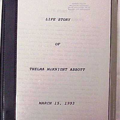 Life Story of Thelma McKnight Abbott