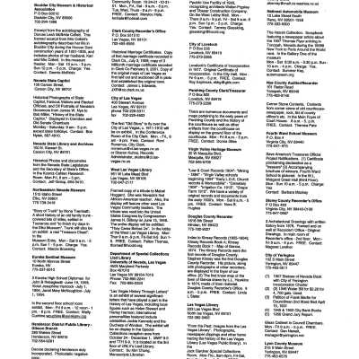 Nevada Archives Week