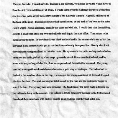 Letter written by William Abbott