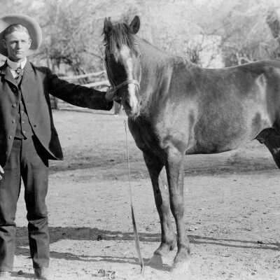 Johnny Jensen with horse