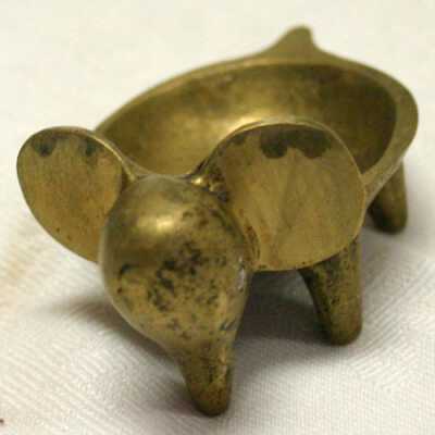Brass hand held Ashtray