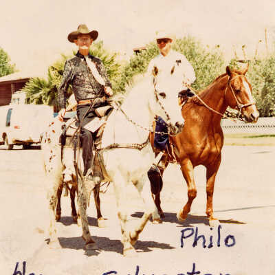 Horace Sylvester in Mesquite Days Parades.