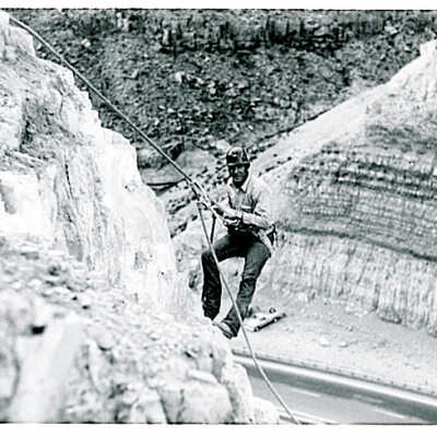 Tuffy Ruth High Scaler - Blasting through the virgin River Gorge - 1978