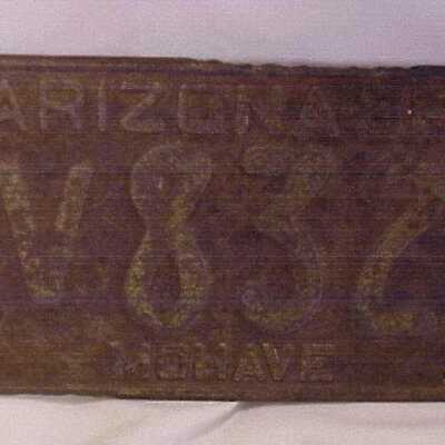 Plate, License