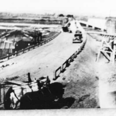 New permanent cement bridge across the Virgin River