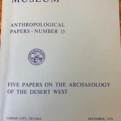 Nevada State Museum Anthropological papers number 15
