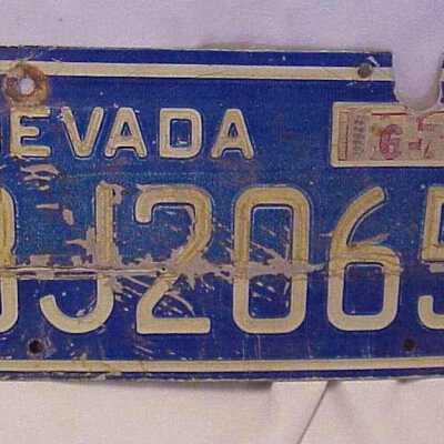 Plate, license