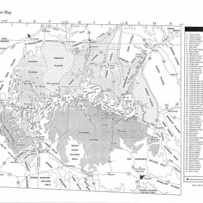 Physiographic Map North - Western Arizona