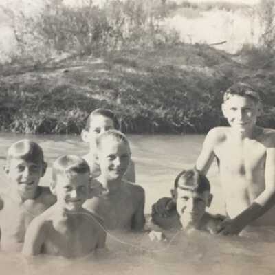 Swimming at the Charlo Hole (irrigation ditch)