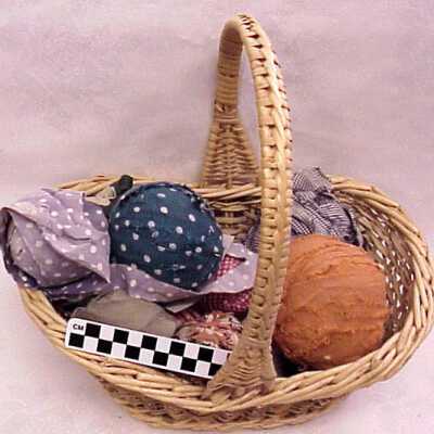 Basket, needlework