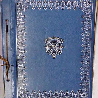 Scrapbook of funeral programs and missionary programs