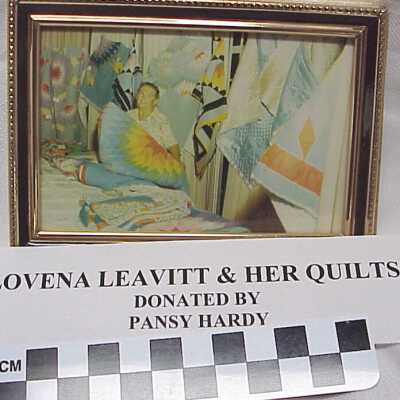 Lovena Leavitt and her Quilts