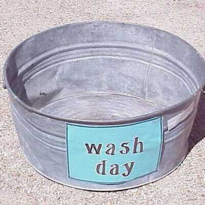 Wash Tub #2 Galvaanized