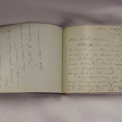 Autograph Book 1940 to 1941 - Sister Washburn