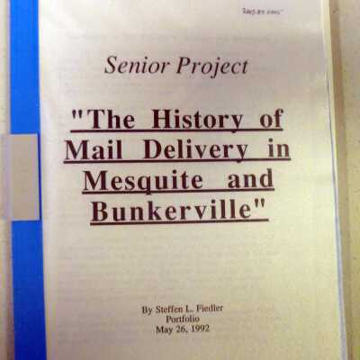 The History of Mail Delivery in Mesquite and Bunkerville