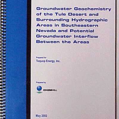 Groundwater Geochemistry of the Tule Desert