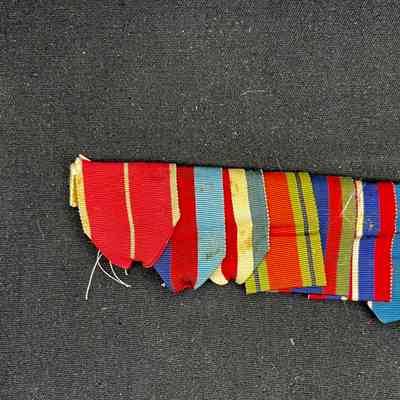 Original War Medal Ribbons - RSM J.A.Mitchell