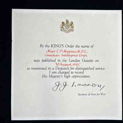 King's Notice - Name publication in The London Gazette