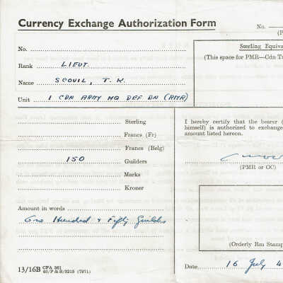 Currency Exchange Authorization