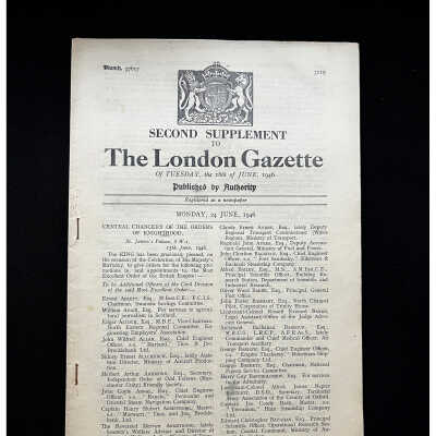 Second Supplement to The London Gazette - 18th June, 1946