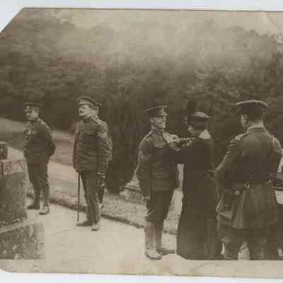 Photo - CSM Bertram Brayton receiving the DCM