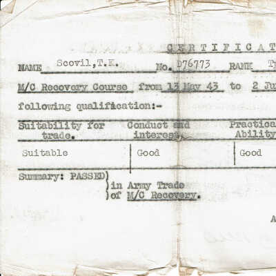 Qualification Certificate
