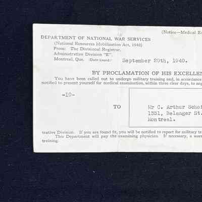 Notice - Medical Examination