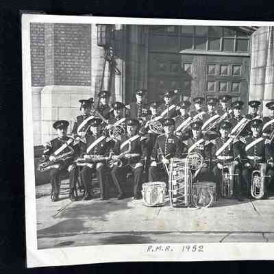 Group photo of the RMR band, 1952