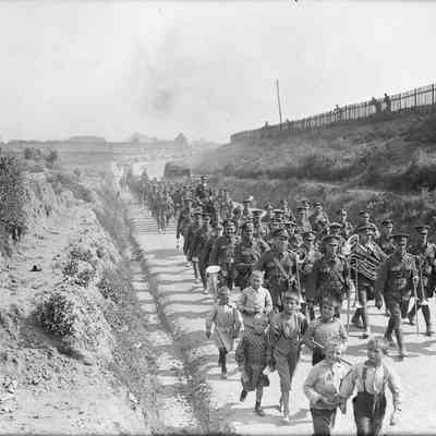 Photo - RMR marching in uniform