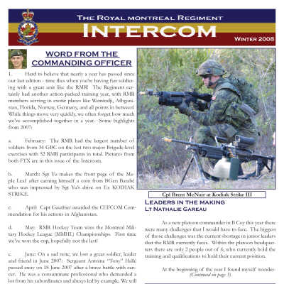 Intercom - Winter 2008