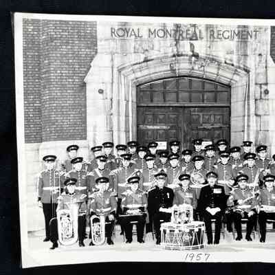 Group photo of the RMR band, 1957