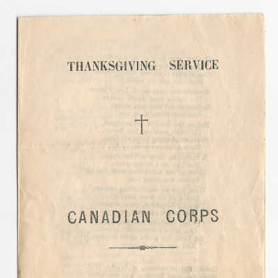 Thanksgiving Service