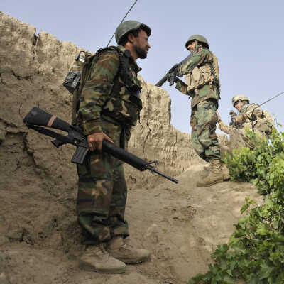 Afghan National Army Soldiers in Operation
