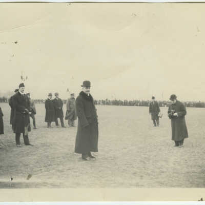 Sir Robert Borden Inspecting Troops