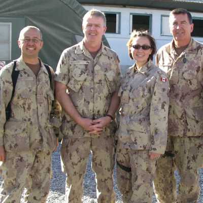 Afghanistan with CDS General Hillier