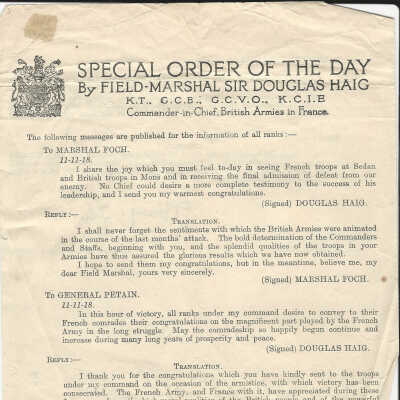 Special Order of The Day