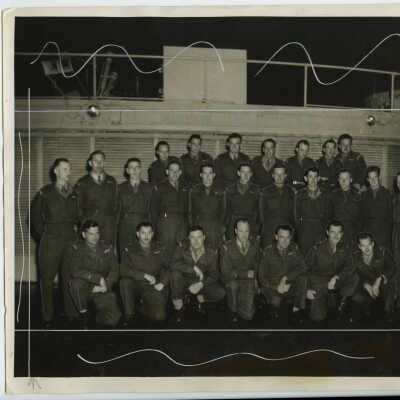 Group Portrait - Officers of the 1st Battalion a Troopship