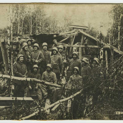 German Soldiers in the Woods