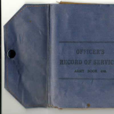 Officer's Record of Services Book