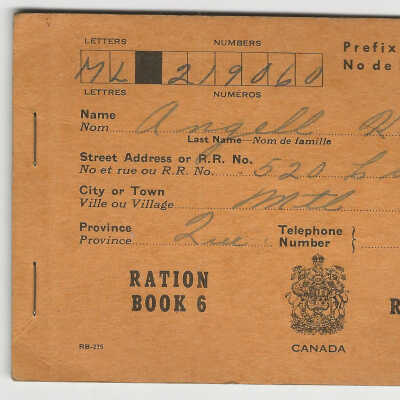 Canadian Ration Book