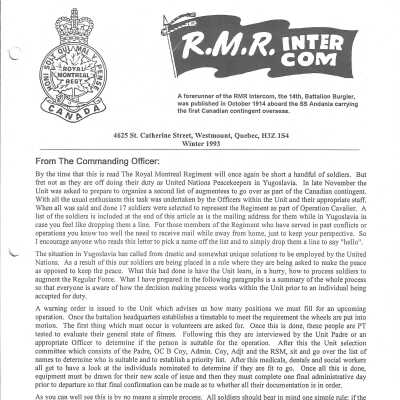 Intercom - Winter 1993