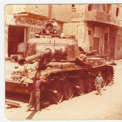 Destroyed Israeli Tank