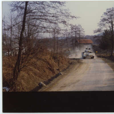 British United Nations Soldiers on Patrol