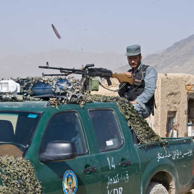 Afghan National Police Escort Vehicle