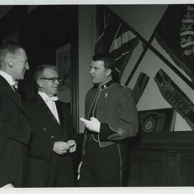 Lieutenant Colonel Lawson in the Officers Mess