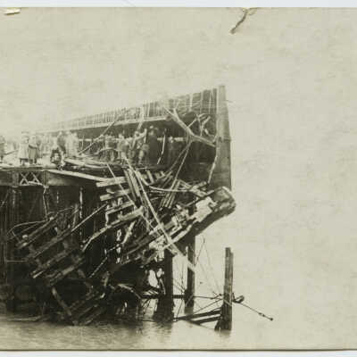 Destruction in the Port of Zeebrugge
