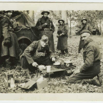 Soldiers Take A Meal Break