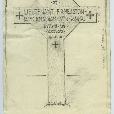 Grave Marker Drawing