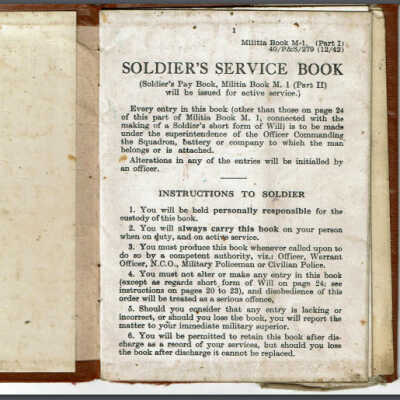 Soldier's Service Book - Thomas Knowlton Scovil
